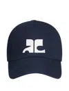 Courrèges Ac Logo-patch Cap In Blue