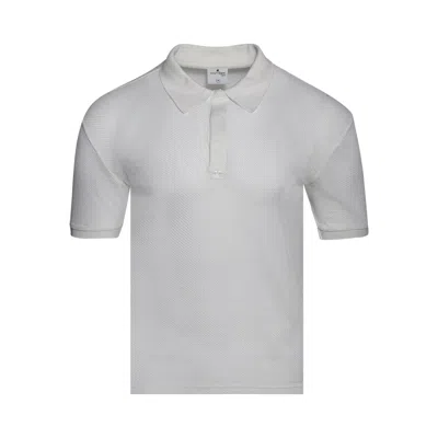 Pre-owned Courrèges Ac Mesh Polo 'heritage White' | Men's Size Xxl