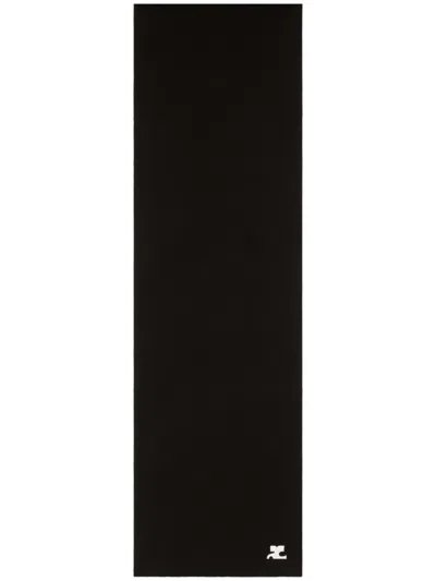 Courrèges Ac Milano Knit Scarf In Black