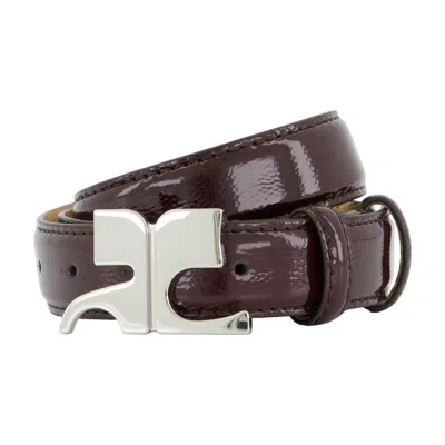 Courrèges Ac Naplack Belt In Brown