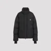 Courrèges Logo-embroidered Puffer Jacket In Black