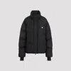 Courrèges Logo-embroidered Puffer Jacket In Black