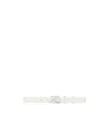 Courrèges White Belt With Logo-buckle Closure