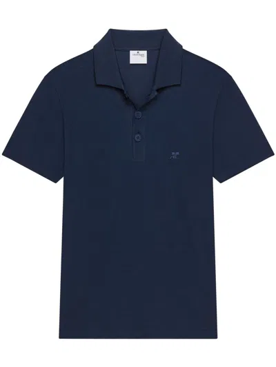 Courrèges Ac Polo Shirt In Blue