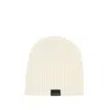 Courrèges Ribbed Lambswool Beanie For Men In White