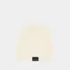 Courrèges Ribbed Lambswool Beanie For Men