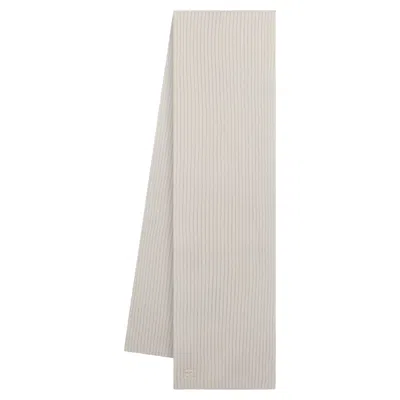 COURRÈGES AC RIBBED SCARF - COURREGES - WOOL - NEUTRAL