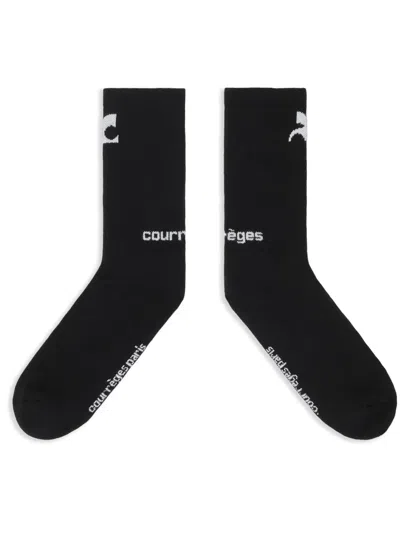 Courrèges Ac Sports Socks In Black