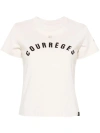 Courrèges Courreges "ac Straight T Shirt With Print In White