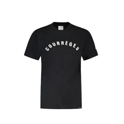 Courrèges Ac Straight Printed T-shirt In Black
