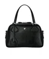 Courrèges Courregès Ac Stud Naplack Leather Mini Bowling Bag In Black