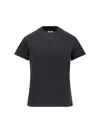 Courrèges Ac Straight Dry Jersey Cotton T-shirt In Gray