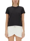 Courrèges Ac Straight Stonewashed T-shirt In Black