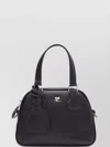 Courrèges Adjustable Strap Shoulder Bags With Silver Hardware
