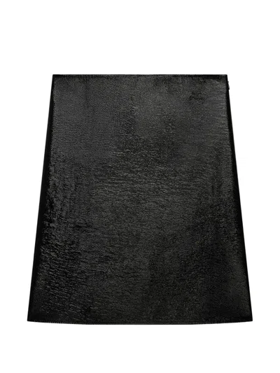 Courrèges A-line Mini Skirt In Black