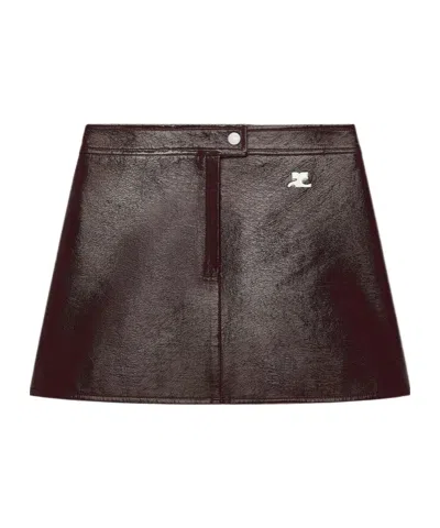Courrèges A-line Skirt In Black