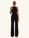 Courrèges Sleeveless Bootcut Jumpsuit In Black