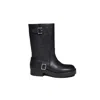 Courrèges Americana Midi Boots In Black Leather In Black