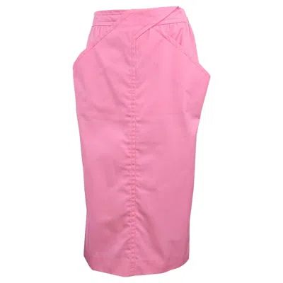 Pre-owned Courrèges Andre Courreges Pink Crossover Skirt