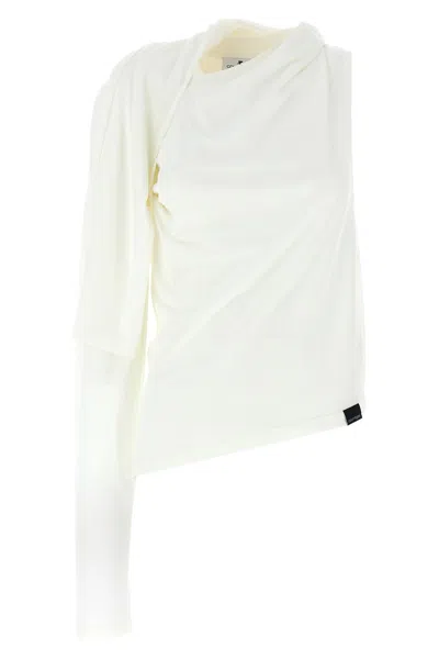 COURRÈGES COURREGES 'ASYMETRIQUE OFF THE SHOULDER' T-SHIRT
