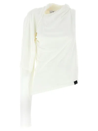 COURRÈGES COURRÈGES 'ASYMETRIQUE OFF THE SHOULDER' T-SHIRT
