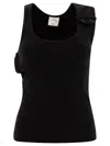 Courrèges Courregès 90s Ribbed Tank Top In Black