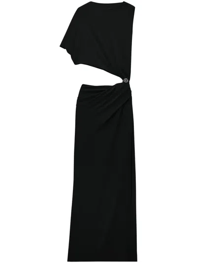 Courrèges Maxikleid Mit Cut-outs In Schwarz