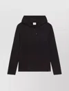 Courrèges Asymmetric Hooded Long Sleeve T-shirt In Black