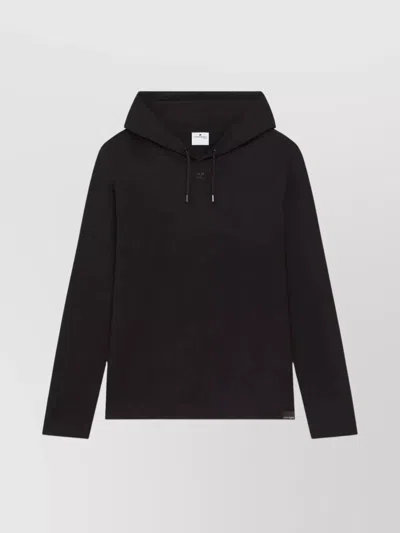COURRÈGES ASYMMETRIC HOODED LONG SLEEVE T-SHIRT