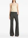 Courrèges Asymmetric Lace-embellished Top In Neutral
