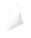 Courrèges Asymmetric Logo-plaque Shoulder Bag In White