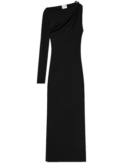 Courrèges Courreges Women Long One-shoulder Dress In Black