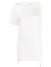Courrèges Courreges Beige Polo Dress With Short Sleeves In White