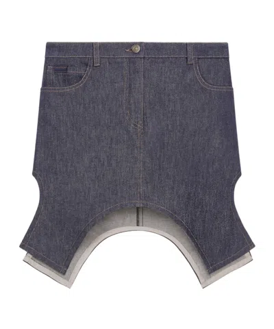 COURRÈGES COURRÈGES MID-RISE ASYMMETRIC-HEM MINI SKIRT