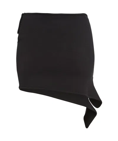 Courrèges Asymmetric Skirt In Black