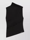 Courrèges Asymmetric Sleeveless Fitted Stretch Top
