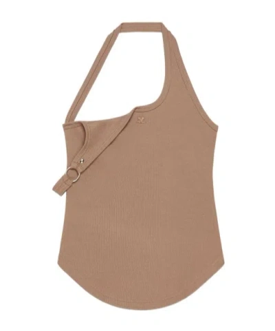 Courrèges Asymmetric Top In Brown