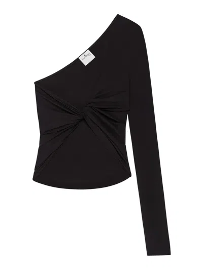 COURRÈGES ASYMMETRIC TWIST CROPPED TOP