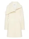 Courrèges Asymmetrical-collar Coat In White