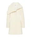 Courrèges Asymmetrical-collar Coat In White