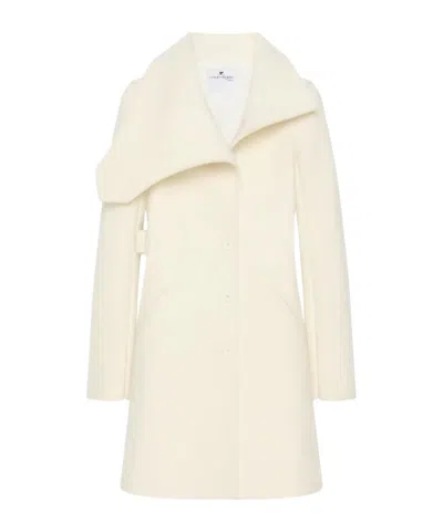 COURRÈGES ASYMMETRICAL-COLLAR COAT