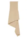 Courrèges Asymmetrical Crepe Dress In Neutral