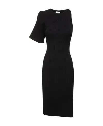 Courrèges Asymmetrical Dress In Black