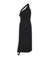Courrèges Asymmetrical Mid-length Dress In Black