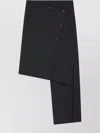 Courrèges Courreges Women Oblique Midi Skirt With Inserts In Multi