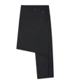 Courrèges Courreges Women Oblique Midi Skirt With Inserts In Black