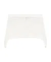 Courrèges Twill Suspenders Mini Skirt In White