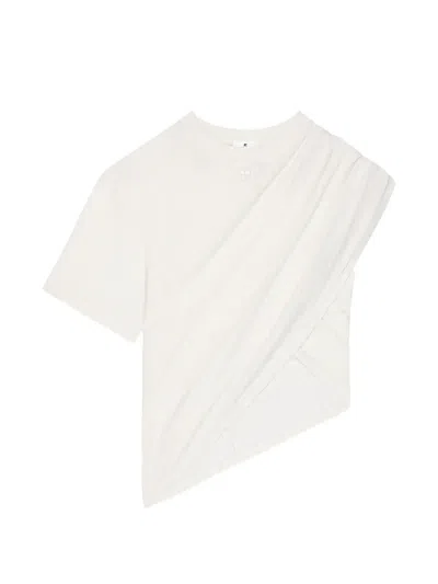 Courrèges Asymmetrical-sleeve T-shirt In White