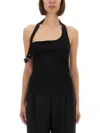 Courrèges Courreges Women Asymmetrical Tank Top In Black