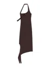 Courrèges Knit Dress In Brown